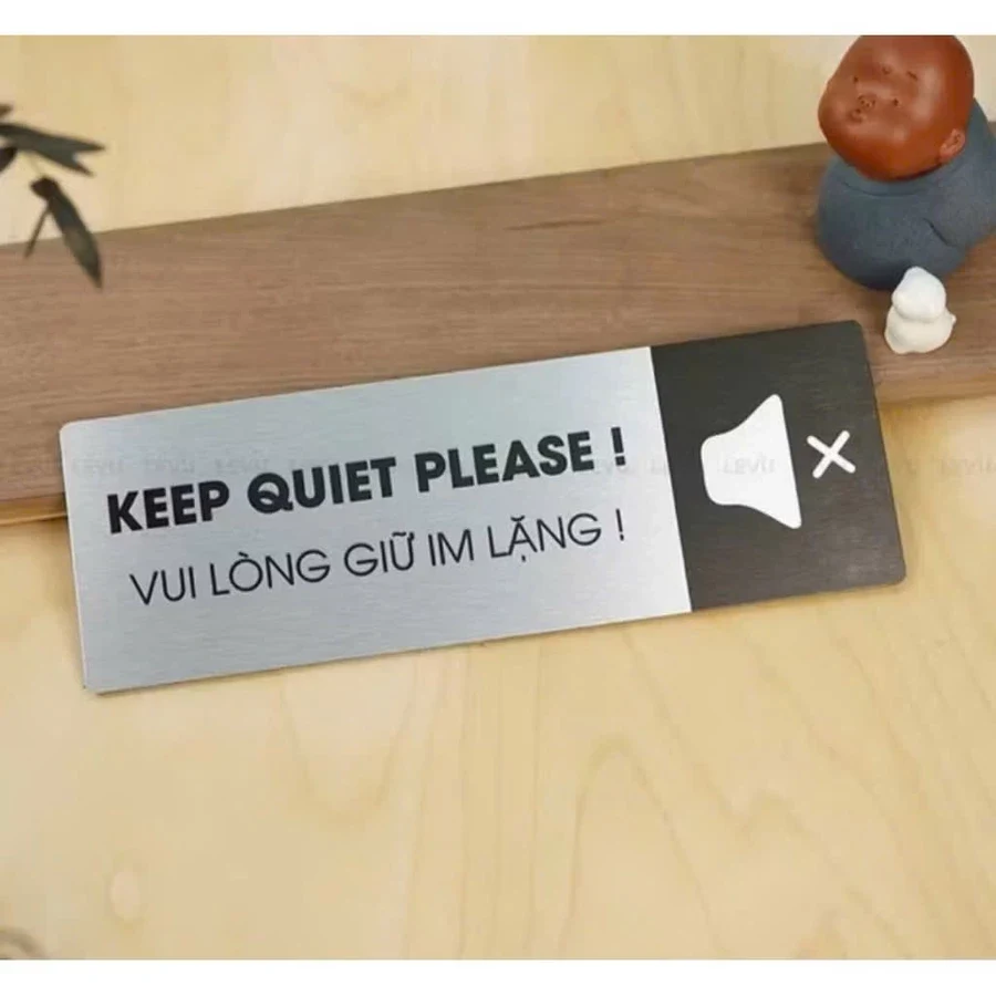 Bảng Tên Phòng Chức Danh Dán Cửa Chất Liệu Nhôm Bạc Alu Cao Cấp , Biển Phòng Ban, Biển Chức Danh 8
