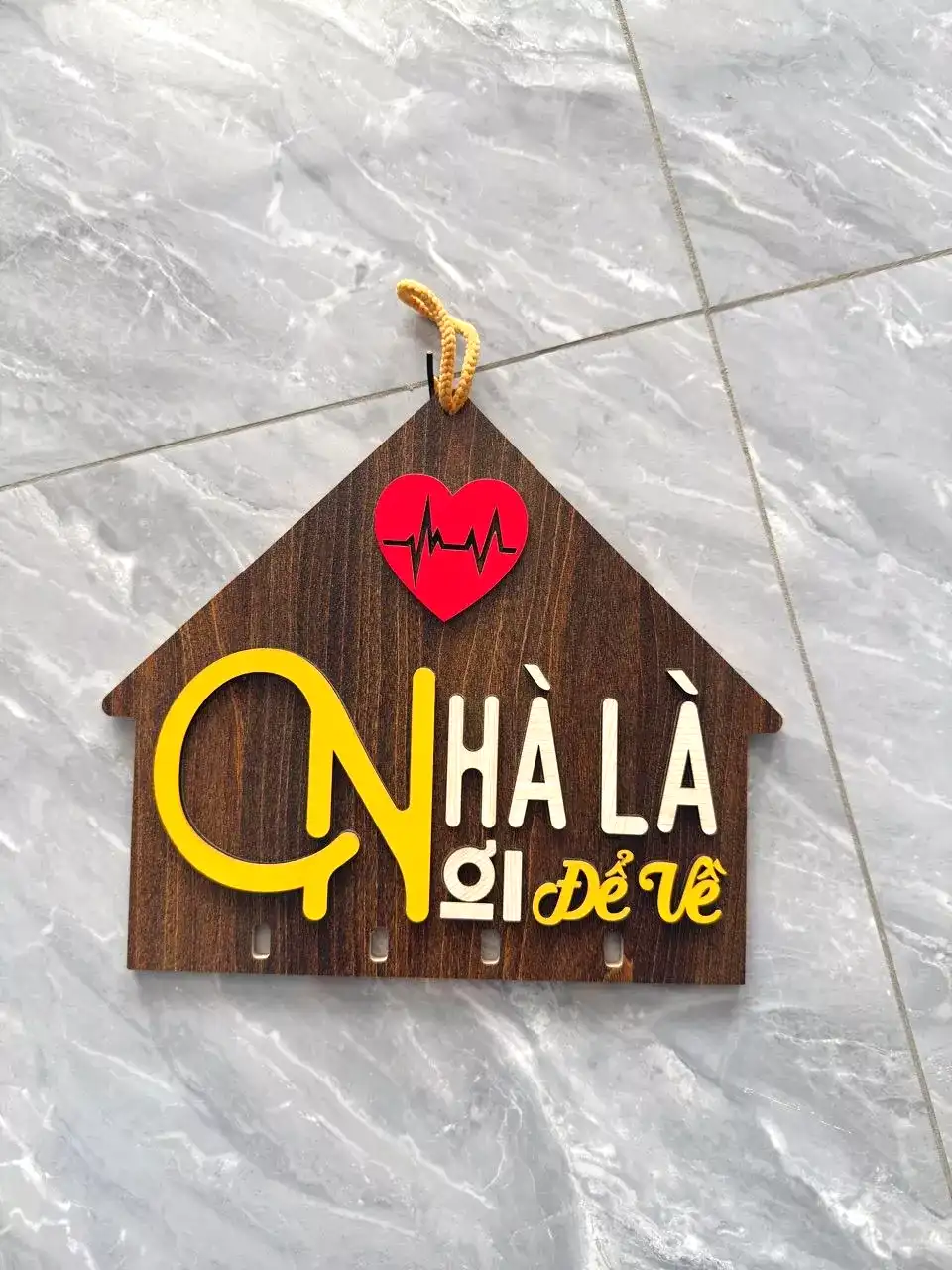 Bảng Treo Móc Khoá Hình Ngôi Nhà Siêu Hot, Nhà Là Nơi Để Về - Giúp Bạn Sắp Xếp Gọn Gàn 2