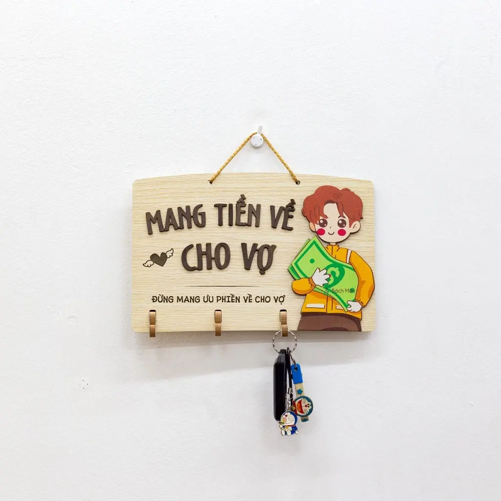 Bảng Treo Móc Khoá Hình Ngôi Nhà Siêu Hot, Nhà Là Nơi Để Về - Giúp Bạn Sắp Xếp Gọn Gàn 9