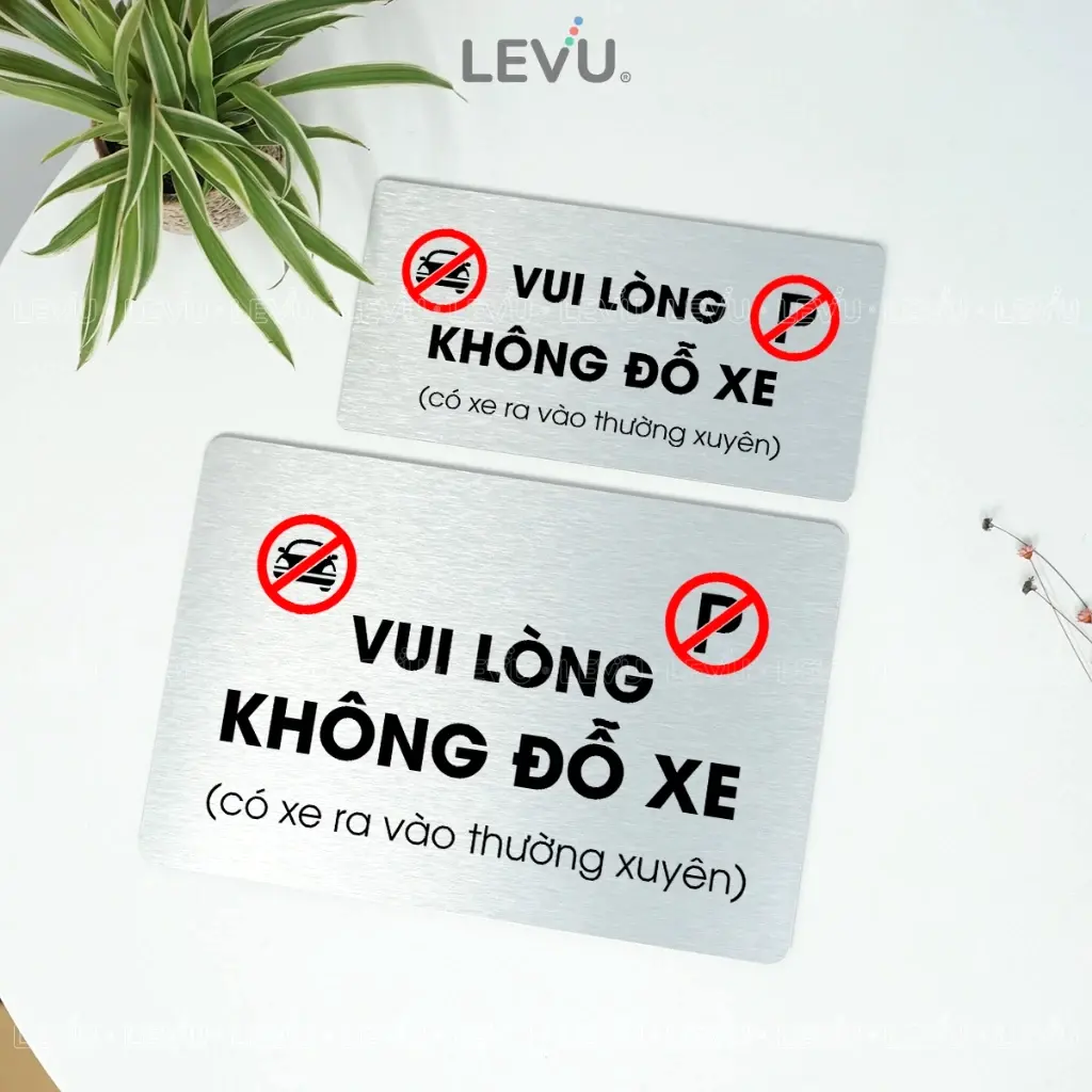 Bảng Vui Lòng Không Đỗ Xe Dán Cửa Trang Trí Khi Vực Cấm Đậu Xe Trước Nhà , Chất Liệu Nhôm Alu Bạc Xước ,tặng Kèm Keo Dán 2 Mặt 4 Bảng Vui Lòng Không Đỗ Xe Dán Cửa Trang Trí Khi Vực Cấm Đậu Xe Trước Nhà , Chất Liệu Nhôm Alu Bạc Xước ,tặng Kèm Keo Dán 2 Mặt 3