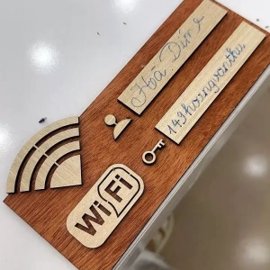 Bảng Wifi Password Decor Bảng Tên Gỗ Ghi Thông Tin Wifi Free Trang Trí Quán 1