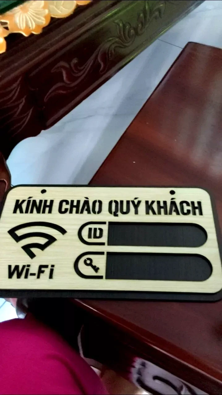 Bảng Wifi Password Decor Bảng Tên Gỗ Ghi Thông Tin Wifi Trang Trí Cho Văn Phòng Làm Việc Nhà Hàng Khách Sạn 2