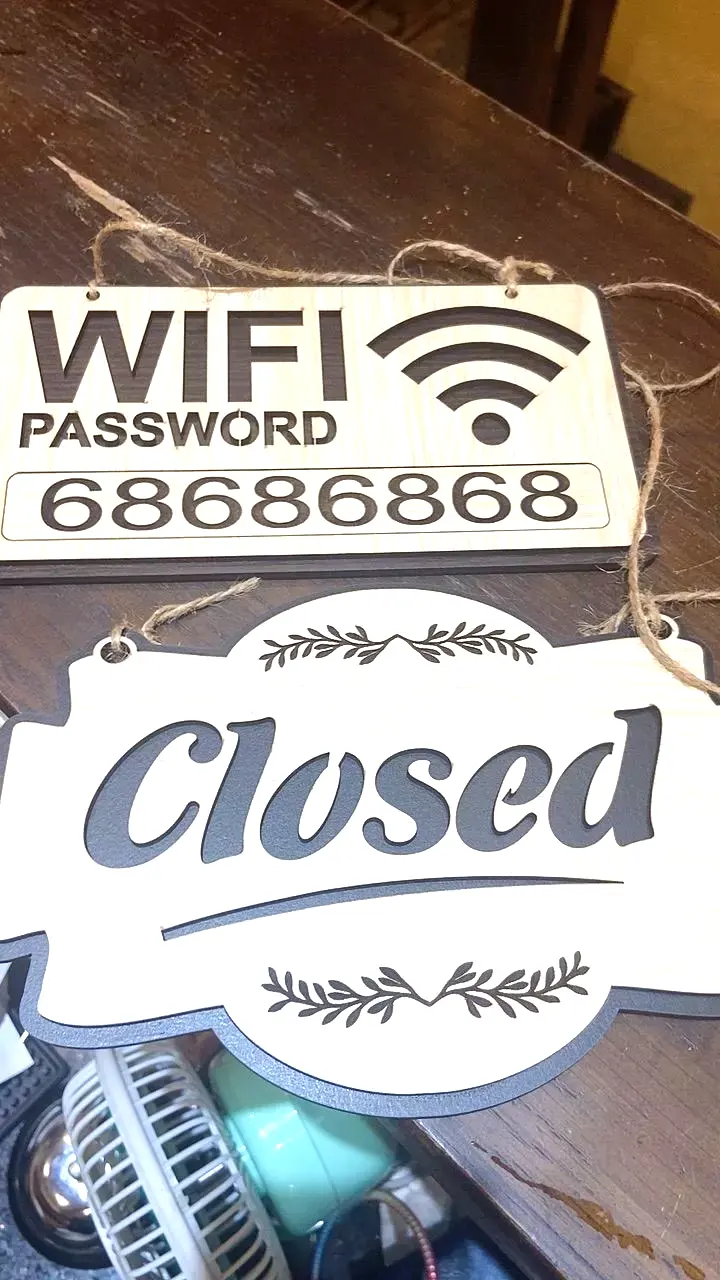 Bảng Wifi Password Decor Bảng Tên Gỗ Ghi Thông Tin Wifi Trang Trí Cho Văn Phòng Làm Việc Nhà Hàng Khách Sạn 3
