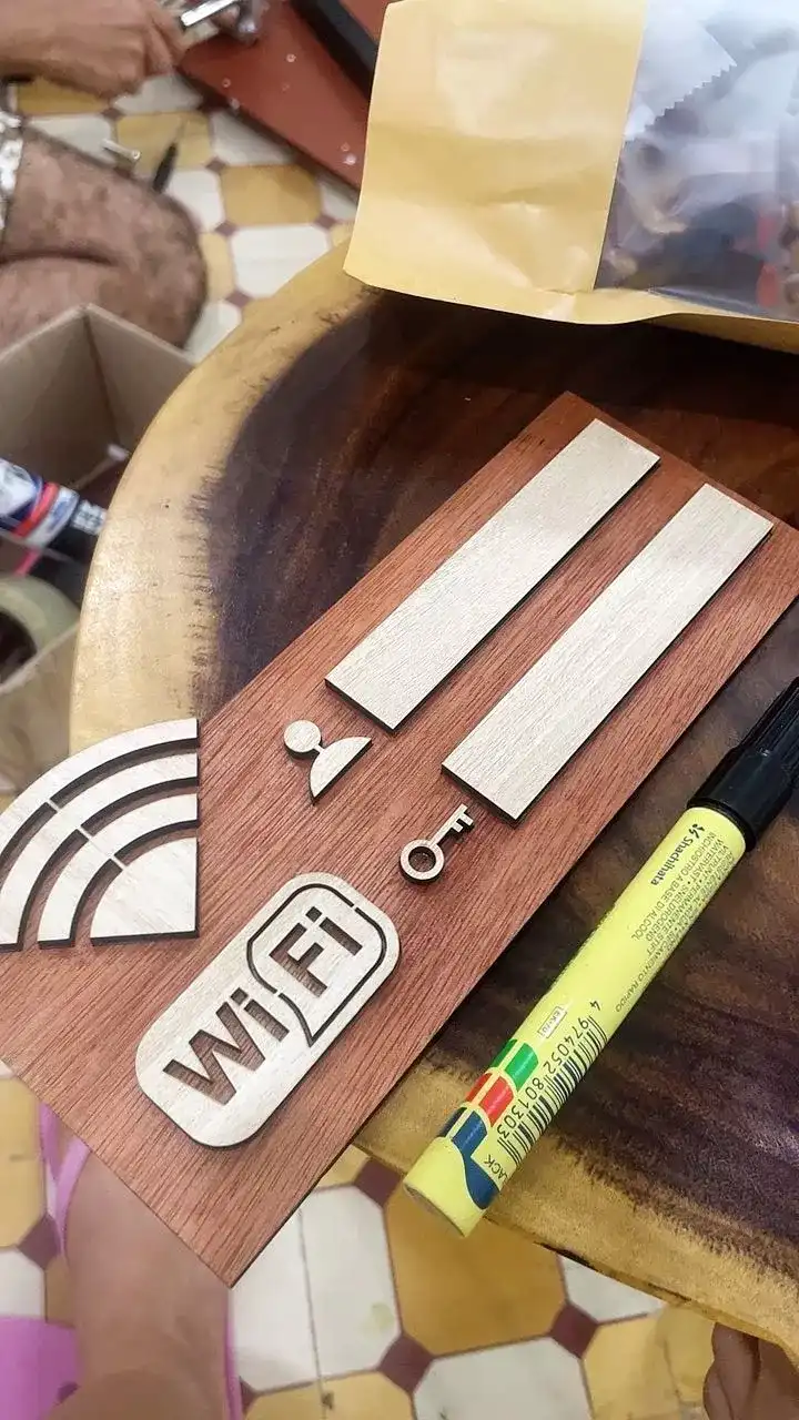 Bảng Wifi Password Decor Bảng Tên Gỗ Ghi Thông Tin Wifi Free Trang Trí Quán 4
