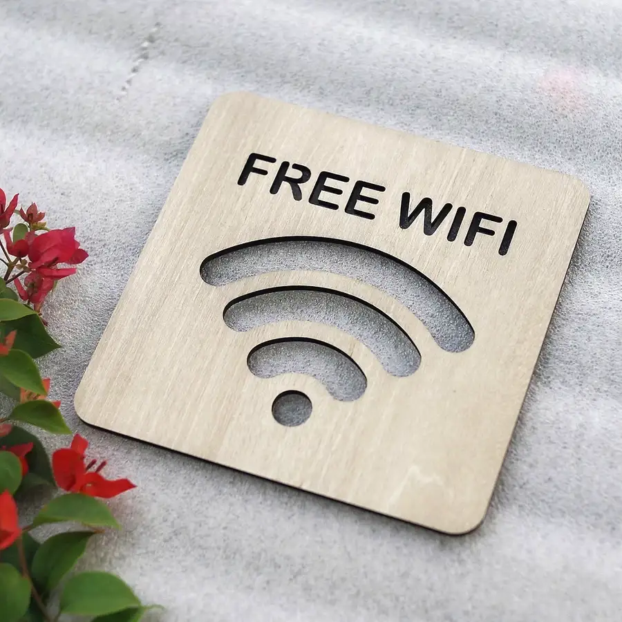 Bảng Wifi Password Decor Bảng Tên Gỗ Ghi Thông Tin Wifi Trang Trí Cho Văn Phòng Làm Việc Nhà Hàng Khách Sạn 4