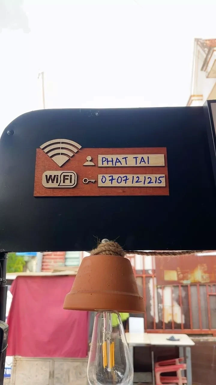 Bảng Wifi Password Decor Bảng Tên Gỗ Ghi Thông Tin Wifi Free Trang Trí Quán 8
