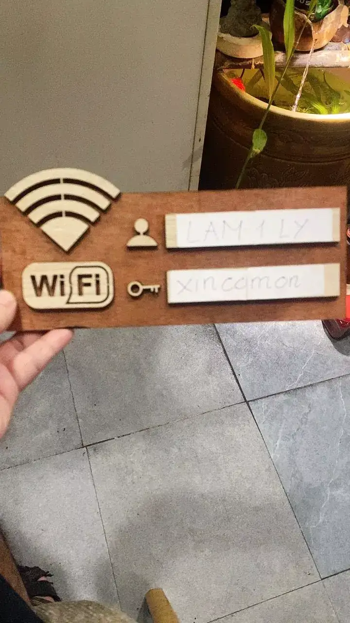 Bảng Wifi Password Decor Bảng Tên Gỗ Ghi Thông Tin Wifi Free Trang Trí Quán 9