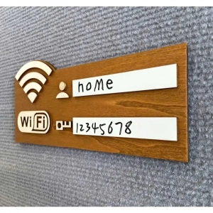 Bảng Wifi Password Decor Bảng Tên Gỗ Ghi Thông Tin Wifi Free Trang Trí Quán