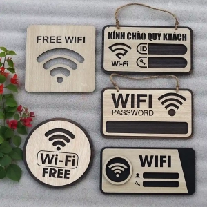 Bảng Wifi Password Decor Bảng Tên Gỗ Ghi Thông Tin Wifi Trang Trí Cho Văn Phòng Làm Việc Nhà Hàng Khách Sạn