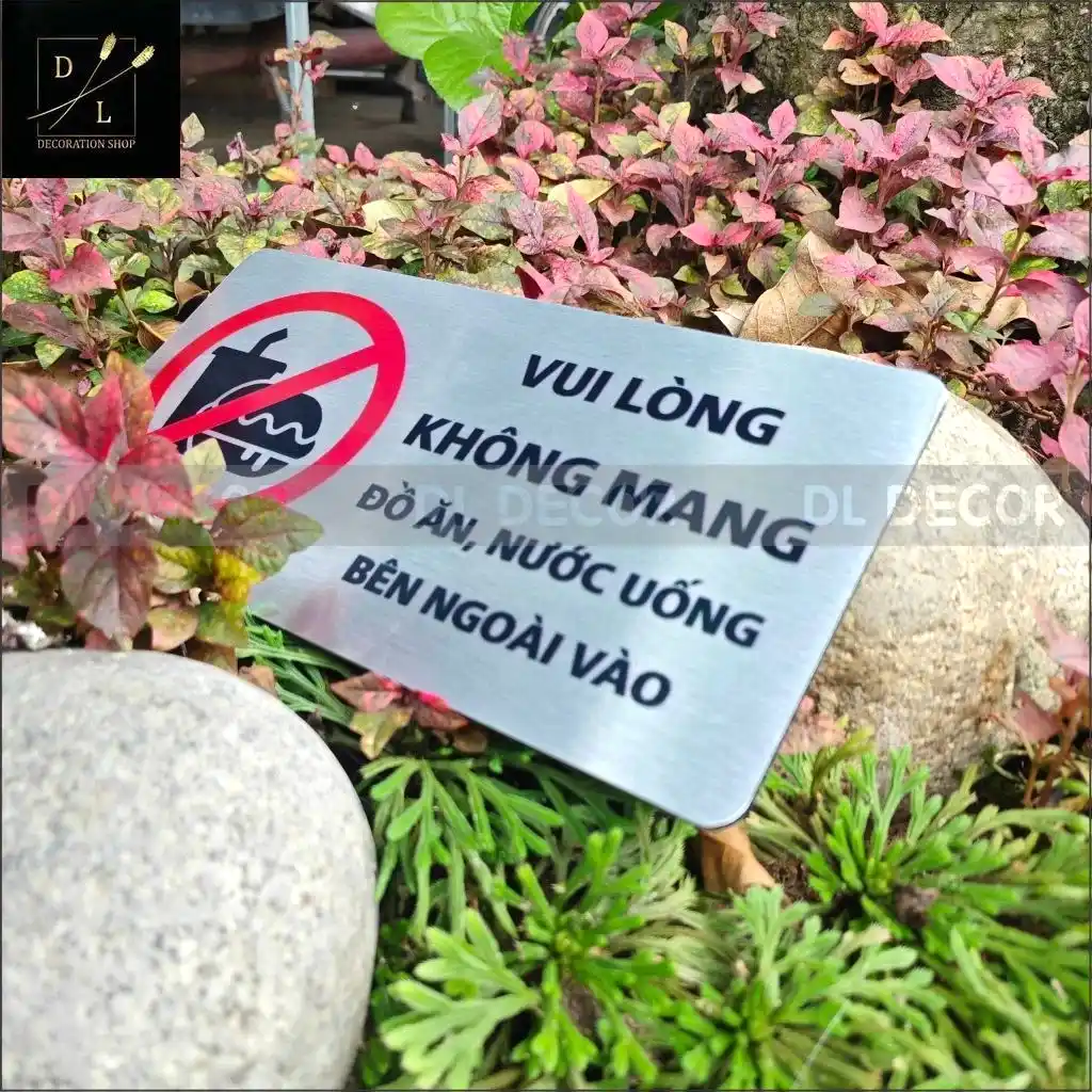 Biển Báo Vui Lòng Không Mang Đồ Ăn Bên Ngoài Vào ,tặng Kèm Keo Dán 2 Mặt 4 Biển Báo Vui Lòng Không Mang Đồ Ăn Bên Ngoài Vào ,tặng Kèm Keo Dán 2 Mặt 3