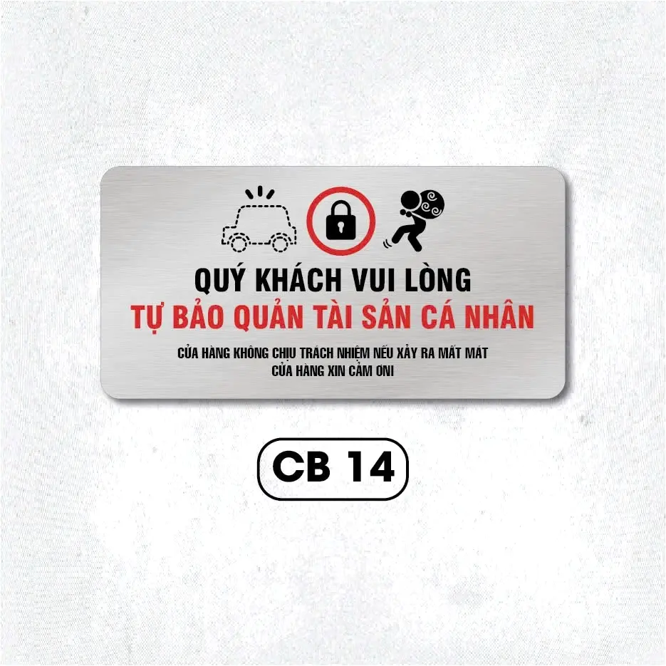 Biển Cấm - Biển Cảnh Báo - Biển Chỉ Dẫn Chất Liệu Alu Bạc Xước In Uv Sắc Nét, Bền Đẹp ,tặng Kèm Keo Dán 2 Mặt 6 Biển Cấm - Biển Cảnh Báo - Biển Chỉ Dẫn Chất Liệu Alu Bạc Xước In Uv Sắc Nét, Bền Đẹp ,tặng Kèm Keo Dán 2 Mặt 5