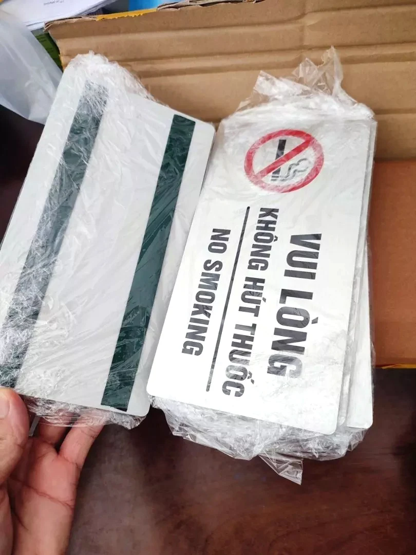Biển Cấm Hút Thuốc, Không Hút Thuốc, No Smoking, Chất Liệu Dày Đẹp, In UV , Alu Nhôm Bạc Xước 8 Biển Cấm Hút Thuốc, Không Hút Thuốc, No Smoking, Chất Liệu Dày Đẹp, In UV , Alu Nhôm Bạc Xước 7