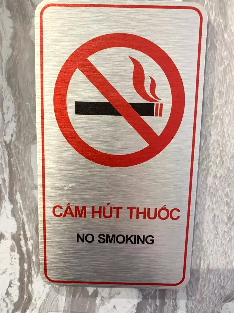 Biển Cấm Hút Thuốc, Không Hút Thuốc, No Smoking, Chất Liệu Dày Đẹp, In UV , Alu Nhôm Bạc Xước 10 Biển Cấm Hút Thuốc, Không Hút Thuốc, No Smoking, Chất Liệu Dày Đẹp, In UV , Alu Nhôm Bạc Xước 9