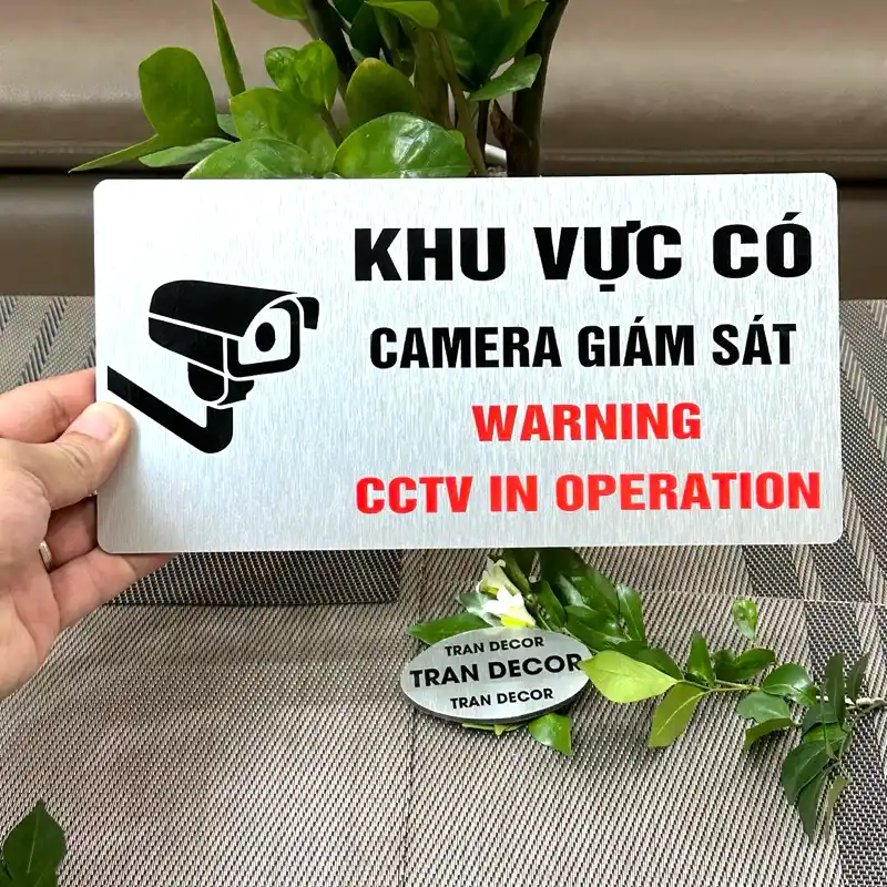 Biển Cảnh Báo Chú Ý Khu Vực Có Camera Giám Sát ,tặng Kèm Keo Dán 2 Mặt 3 Biển Cảnh Báo Chú Ý Khu Vực Có Camera Giám Sát ,tặng Kèm Keo Dán 2 Mặt 2