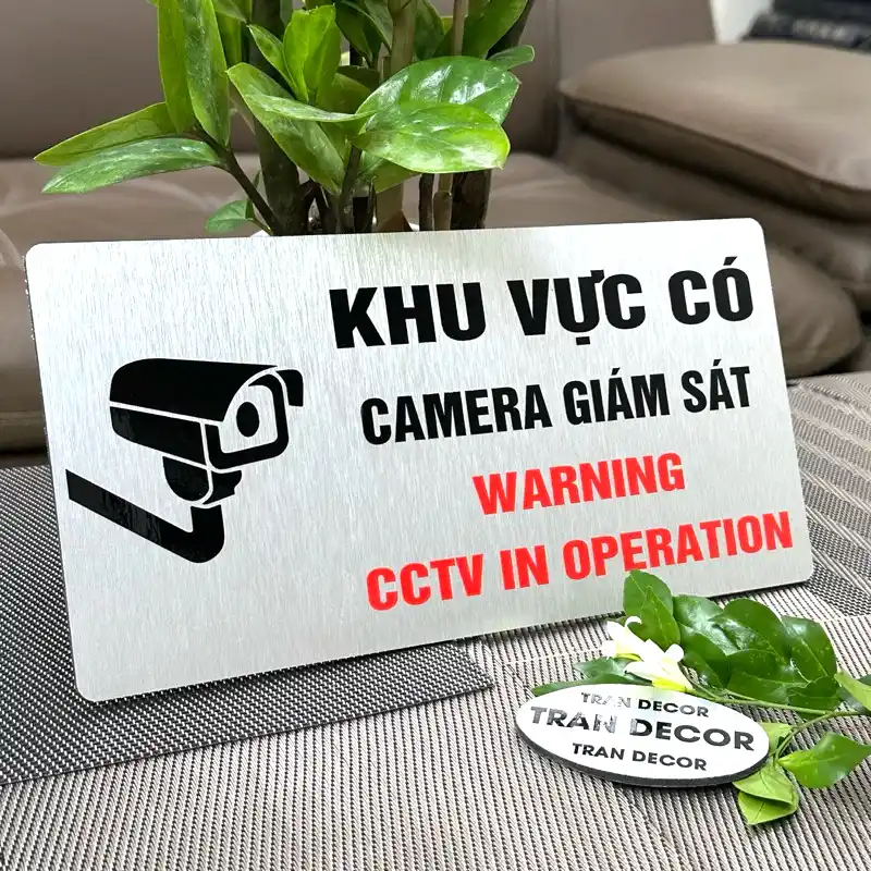 Biển Cảnh Báo Chú Ý Khu Vực Có Camera Giám Sát ,tặng Kèm Keo Dán 2 Mặt 4 Biển Cảnh Báo Chú Ý Khu Vực Có Camera Giám Sát ,tặng Kèm Keo Dán 2 Mặt 3