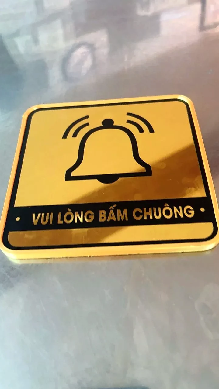 Biển Chỉ Dẫn Vui Lòng Bấm Chuông Trang Trí ,tặng Kèm Keo Dán 2 Mặt 2 Biển Chỉ Dẫn Vui Lòng Bấm Chuông Trang Trí ,tặng Kèm Keo Dán 2 Mặt 1