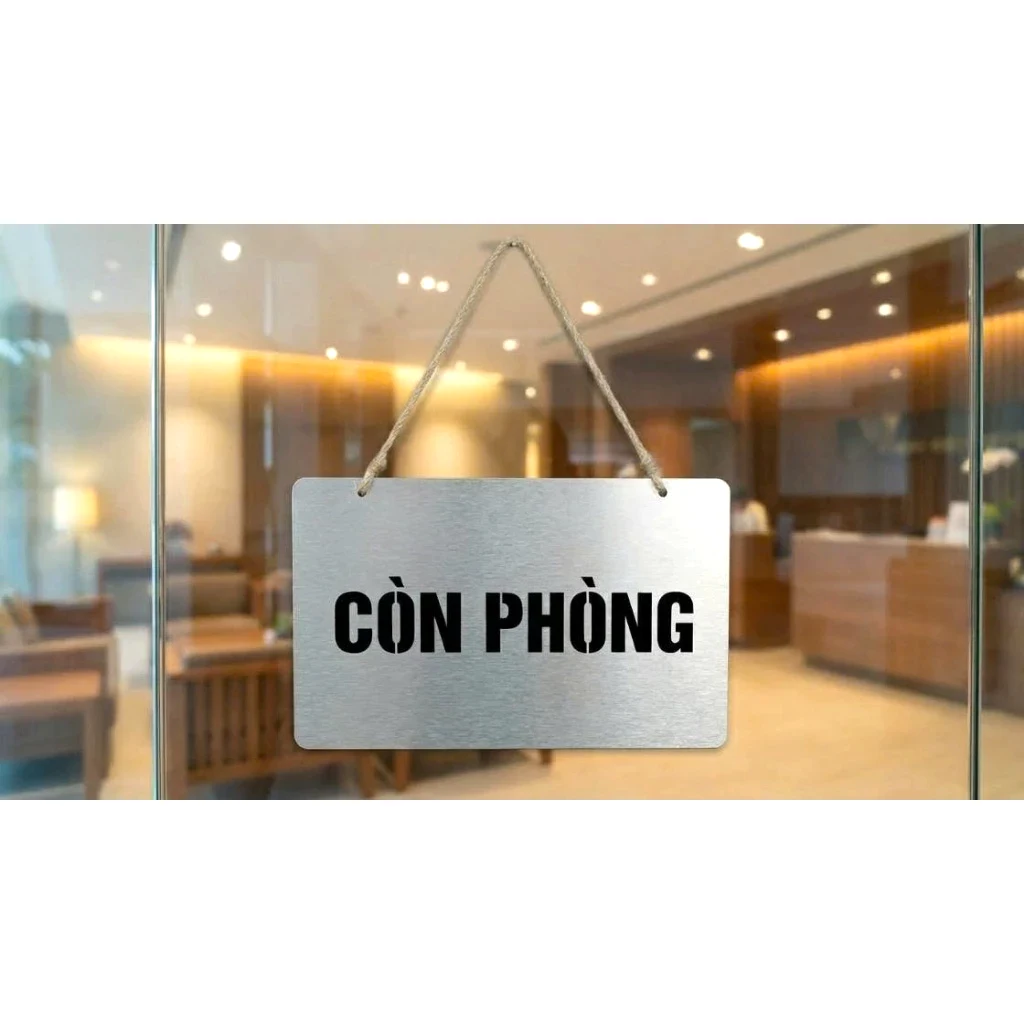 Biển Còn Phòng, Hết Phòng Chất Liệu Alu Xước 2 Mặt In Uv Kt: 15 Cm X 30cm 3 Biển Còn Phòng, Hết Phòng Chất Liệu Alu Xước 2 Mặt In Uv Kt: 15 Cm X 30cm 2