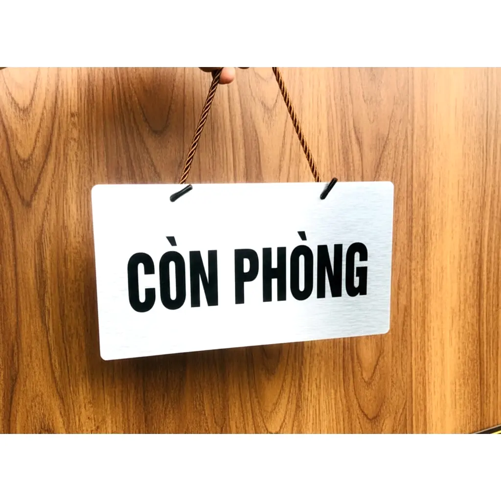 Biển Còn Phòng, Hết Phòng Chất Liệu Alu Xước 2 Mặt In Uv Kt: 15 Cm X 30cm 5 Biển Còn Phòng, Hết Phòng Chất Liệu Alu Xước 2 Mặt In Uv Kt: 15 Cm X 30cm 4