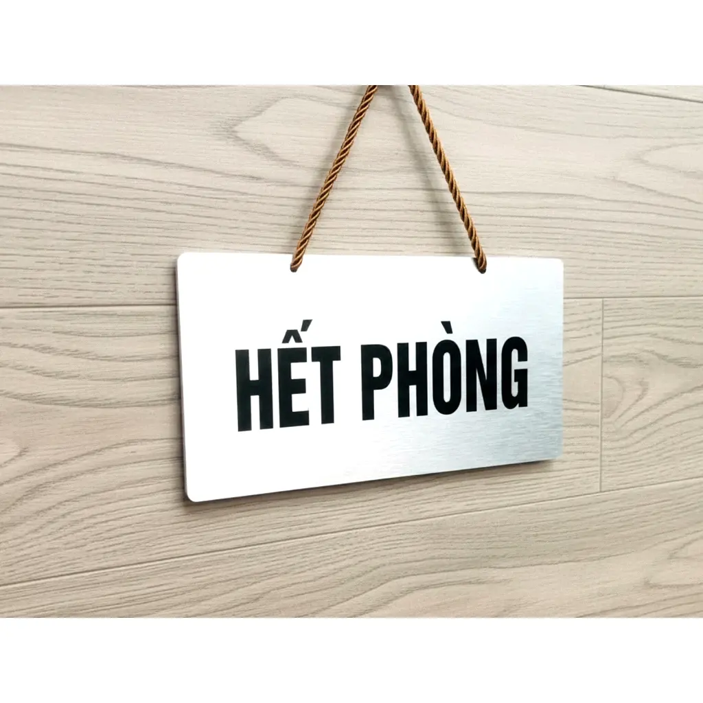 Biển Còn Phòng, Hết Phòng Chất Liệu Alu Xước 2 Mặt In Uv Kt: 15 Cm X 30cm 6 Biển Còn Phòng, Hết Phòng Chất Liệu Alu Xước 2 Mặt In Uv Kt: 15 Cm X 30cm 5