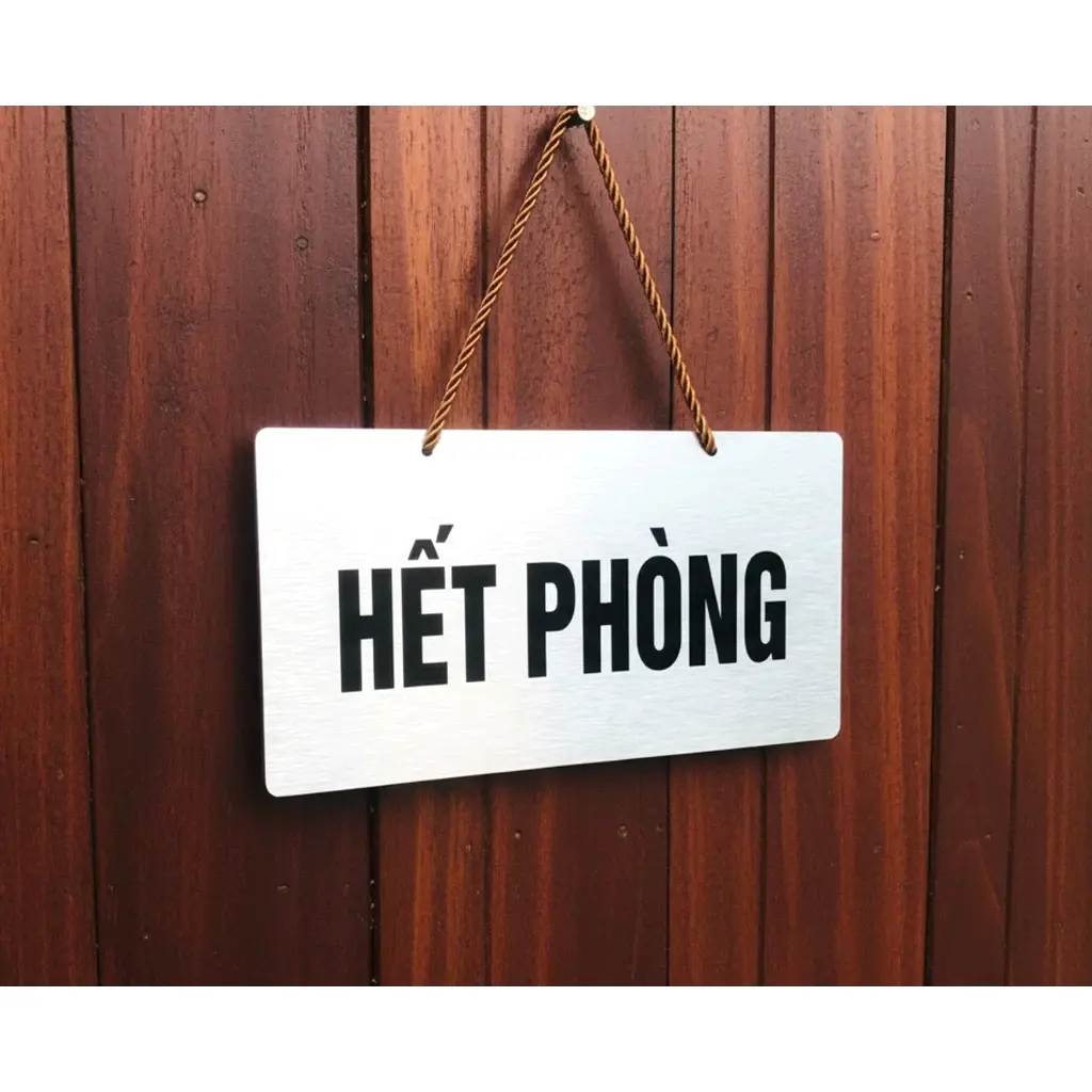 Biển Còn Phòng, Hết Phòng Chất Liệu Alu Xước 2 Mặt In Uv Kt: 15 Cm X 30cm 7 Biển Còn Phòng, Hết Phòng Chất Liệu Alu Xước 2 Mặt In Uv Kt: 15 Cm X 30cm 6