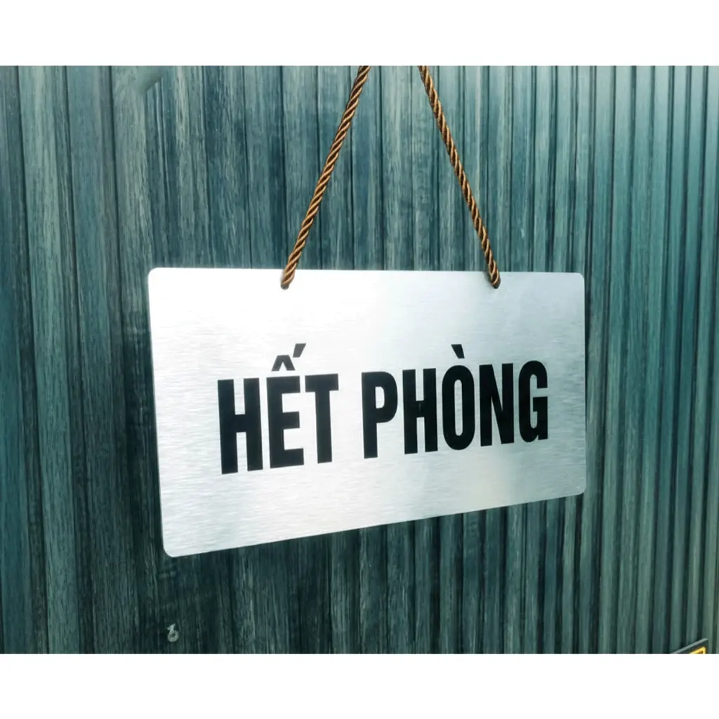 Biển Còn Phòng, Hết Phòng Chất Liệu Alu Xước 2 Mặt In Uv Kt: 15 Cm X 30cm 8 Biển Còn Phòng, Hết Phòng Chất Liệu Alu Xước 2 Mặt In Uv Kt: 15 Cm X 30cm 7