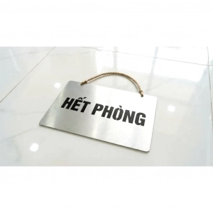 Biển Còn Phòng, Hết Phòng Chất Liệu Alu Xước 2 Mặt In Uv Kt: 15 Cm X 30cm