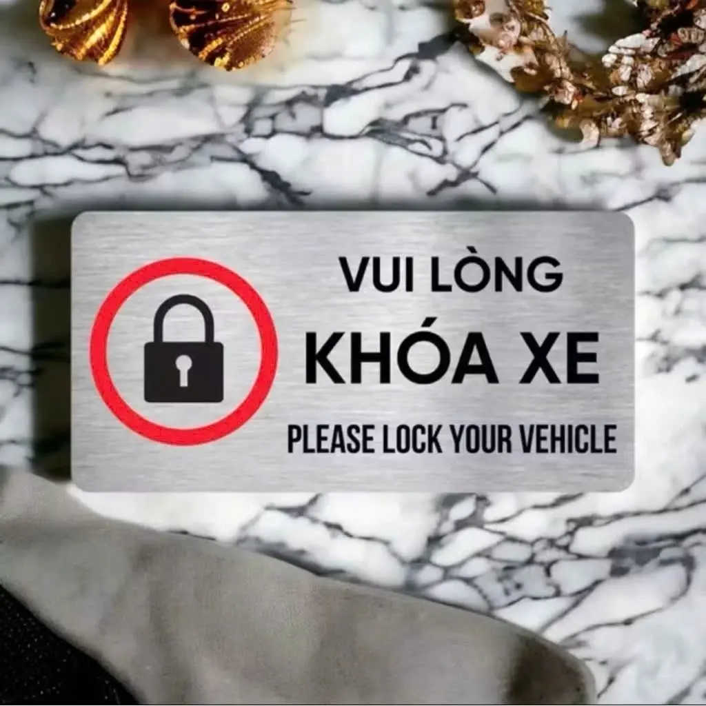 Biển Nhắc Nhở Khoá Xe, Bảo Quản Xe, Biển Cấm Đậu Xe Biển Lưu Ý, Biển Chỉ Dẫn Cảnh Báo Chất Liệu Alu Bạc Xước In Uv 5 Biển Nhắc Nhở Khoá Xe, Bảo Quản Xe, Biển Cấm Đậu Xe Biển Lưu Ý, Biển Chỉ Dẫn Cảnh Báo Chất Liệu Alu Bạc Xước In Uv 4