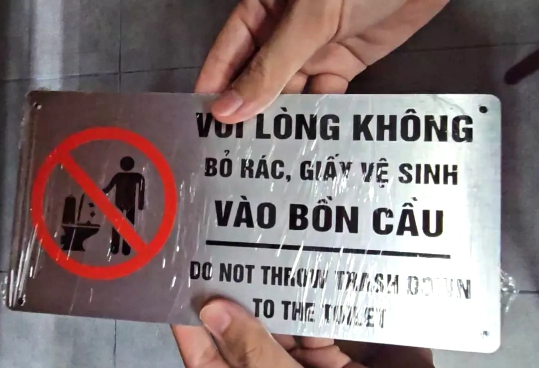 Biển Nhắc Nhở Vui Lòng Không Bỏ Giấy Vào Bồn Cầu Trang Trí Phòng Vệ Sinh Toilet,tặng Kèm Keo Dán 2 Mặt 4 Biển Nhắc Nhở Vui Lòng Không Bỏ Giấy Vào Bồn Cầu Trang Trí Phòng Vệ Sinh Toilet,tặng Kèm Keo Dán 2 Mặt 3