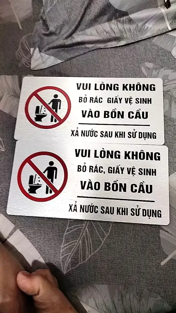 Biển Nhắc Nhở Vui Lòng Không Bỏ Giấy Vào Bồn Cầu Trang Trí Phòng Vệ Sinh Toilet,tặng Kèm Keo Dán 2 Mặt 9 Biển Nhắc Nhở Vui Lòng Không Bỏ Giấy Vào Bồn Cầu Trang Trí Phòng Vệ Sinh Toilet,tặng Kèm Keo Dán 2 Mặt 8