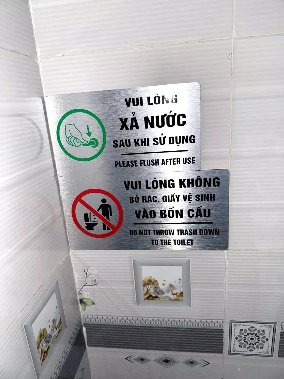 Biển Nhắc Nhở Vui Lòng Không Bỏ Giấy Vào Bồn Cầu Trang Trí Phòng Vệ Sinh Toilet,tặng Kèm Keo Dán 2 Mặt 1 Biển Nhắc Nhở Vui Lòng Không Bỏ Giấy Vào Bồn Cầu Trang Trí Phòng Vệ Sinh Toilet,tặng Kèm Keo Dán 2 Mặt