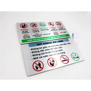 Biển Nội Quy Bồn Tiểu Nam Nhắc Nhở Đi Vệ Sinh Đúng Cách Trang Trí Wc Nam ,tặng Kèm Keo Dán 2 Mặt