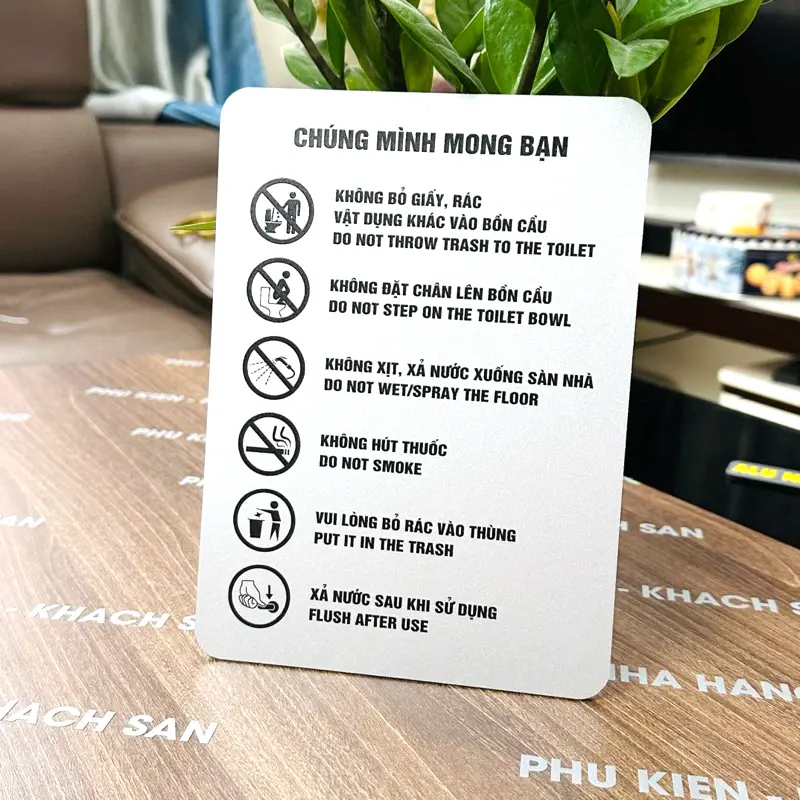 Biển Nội Quy Nhà Vệ Sinh Dán Tường Trang Trí Wc , Bảng Decor Toilet ,tặng Kèm Keo Dán 2 Mặt 4 Biển Nội Quy Nhà Vệ Sinh Dán Tường Trang Trí Wc , Bảng Decor Toilet ,tặng Kèm Keo Dán 2 Mặt 3