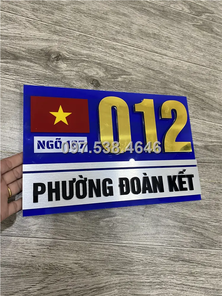 Biển Số Nhà Nghệ An Đẹp Hiện Đại Có Lá Cờ Việt Nam Chất Liệu Mica, Alu , Mực Uv, Làm Theo Yêu Cầu, Miễn Phí Thiết Kế Và Miễn Phí Vận Chuyển Tận Nhà 6 Biển Số Nhà Nghệ An Đẹp Hiện Đại Có Lá Cờ Việt Nam Chất Liệu Mica, Alu , Mực Uv, Làm Theo Yêu Cầu, Miễn Phí Thiết Kế Và Miễn Phí Vận Chuyển Tận Nhà - Ảnh 6