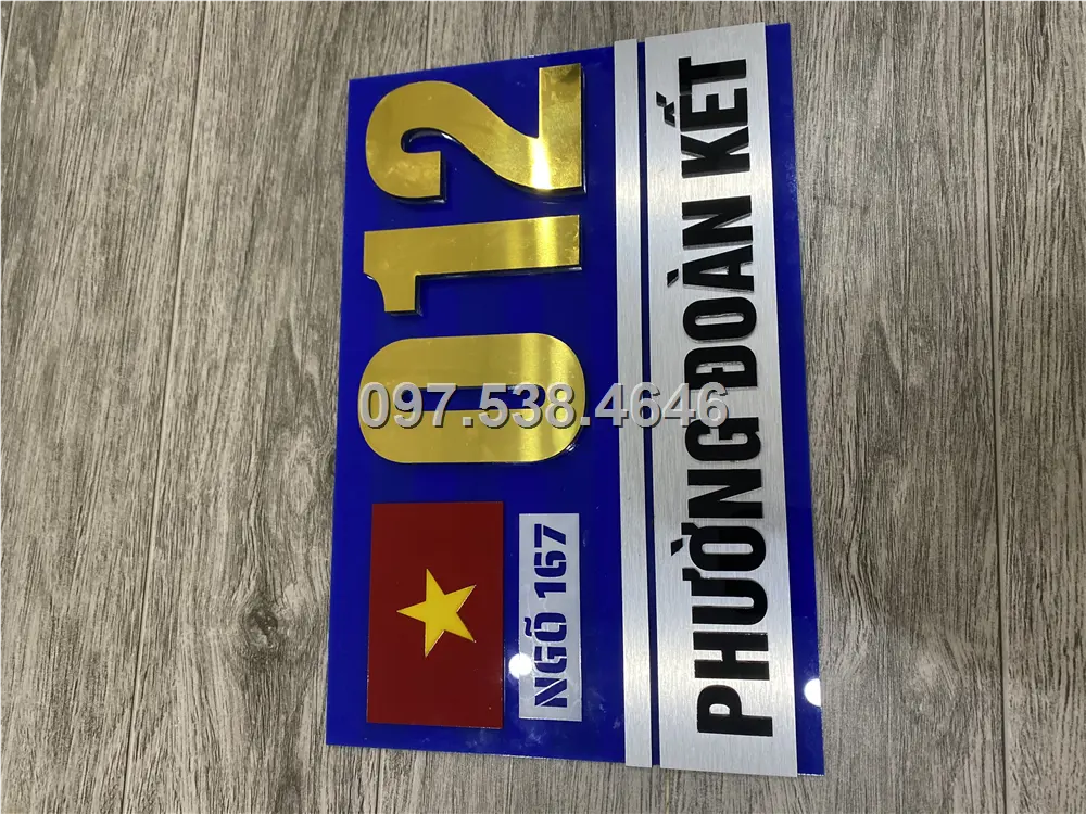 Biển Số Nhà Nghệ An Đẹp Hiện Đại Có Lá Cờ Việt Nam Chất Liệu Mica, Alu , Mực Uv, Làm Theo Yêu Cầu, Miễn Phí Thiết Kế Và Miễn Phí Vận Chuyển Tận Nhà 7 Biển Số Nhà Nghệ An Đẹp Hiện Đại Có Lá Cờ Việt Nam Chất Liệu Mica, Alu , Mực Uv, Làm Theo Yêu Cầu, Miễn Phí Thiết Kế Và Miễn Phí Vận Chuyển Tận Nhà - Ảnh 7