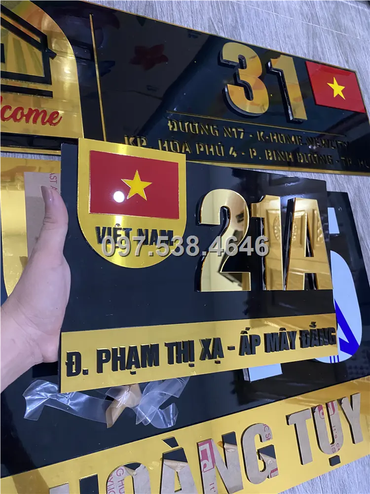 Biển Số Nhà Đẹp Hiện Đại Mẩu Bản Đồ - Cờ Việt Nam Yêu Nước. Kích Thước 30x20, Số Nổi 8mm, Chữ Nổi 2mm, Chất Liệu Mica, Alu , Mực Uv, Làm Theo Yêu Cầu, Miễn Phí Thiết Kế Và Miễn Phí Vận Chuyển Tận Nhà 12 Biển Số Nhà Đẹp Hiện Đại Mẩu Bản Đồ - Cờ Việt Nam Yêu Nước. Kích Thước 30x20, Số Nổi 8mm, Chữ Nổi 2mm, Chất Liệu Mica, Alu , Mực Uv, Làm Theo Yêu Cầu, Miễn Phí Thiết Kế Và Miễn Phí Vận Chuyển Tận Nhà - Ảnh 12