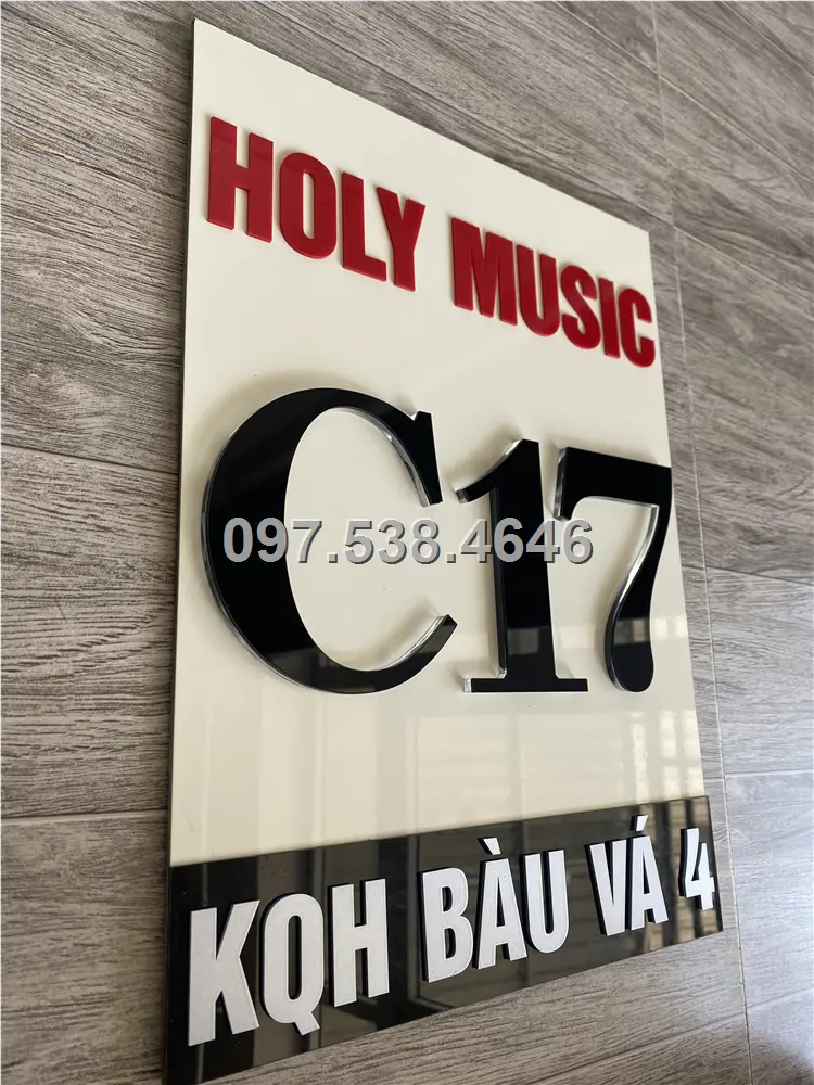 Biển Số Nhà Đẹp Hiện Đại tại Bắc Ninh Kích Thước 30x20, Số Nổi 8mm, Chữ Nổi 2mm, Chất Liệu Mica, Alu , Mực Uv, Làm Theo Yêu Cầu, Miễn Phí Thiết Kế Và Miễn Phí Vận Chuyển Tận Nhà 2 Biển Số Nhà Đẹp Hiện Đại tại Bắc Ninh Kích Thước 30x20, Số Nổi 8mm, Chữ Nổi 2mm, Chất Liệu Mica, Alu , Mực Uv, Làm Theo Yêu Cầu, Miễn Phí Thiết Kế Và Miễn Phí Vận Chuyển Tận Nhà - Ảnh 2