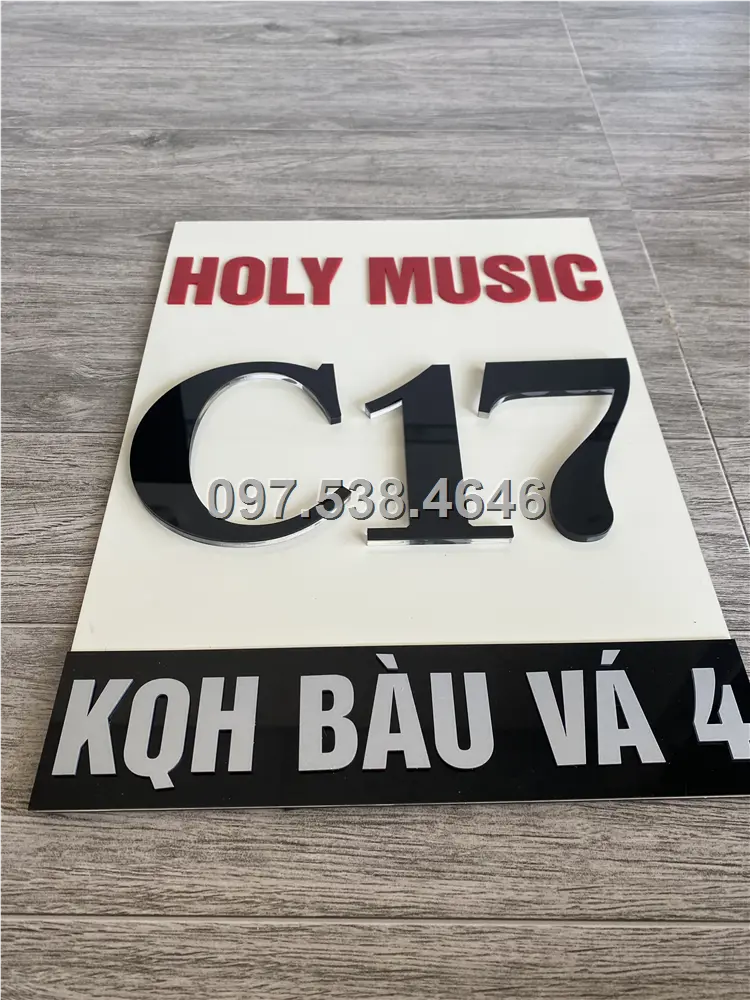 Biển Số Nhà Đẹp Hiện Đại tại Bắc Ninh Kích Thước 30x20, Số Nổi 8mm, Chữ Nổi 2mm, Chất Liệu Mica, Alu , Mực Uv, Làm Theo Yêu Cầu, Miễn Phí Thiết Kế Và Miễn Phí Vận Chuyển Tận Nhà 5 Biển Số Nhà Đẹp Hiện Đại tại Bắc Ninh Kích Thước 30x20, Số Nổi 8mm, Chữ Nổi 2mm, Chất Liệu Mica, Alu , Mực Uv, Làm Theo Yêu Cầu, Miễn Phí Thiết Kế Và Miễn Phí Vận Chuyển Tận Nhà - Ảnh 5