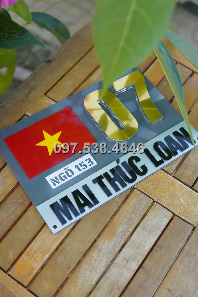 Biển Số Nhà Đẹp Hiện Đại tại Cà Mau Kích Thước 30x20, Số Nổi 8mm, Chữ Nổi 2mm, Chất Liệu Mica, Alu , Mực Uv, Làm Theo Yêu Cầu, Miễn Phí Thiết Kế Và Miễn Phí Vận Chuyển Tận Nhà 11 Biển Số Nhà Đẹp Hiện Đại tại Cà Mau Kích Thước 30x20, Số Nổi 8mm, Chữ Nổi 2mm, Chất Liệu Mica, Alu , Mực Uv, Làm Theo Yêu Cầu, Miễn Phí Thiết Kế Và Miễn Phí Vận Chuyển Tận Nhà - Ảnh 11