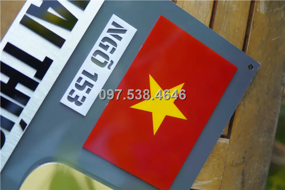 Biển Số Nhà Đẹp Hiện Đại tại Cà Mau Kích Thước 30x20, Số Nổi 8mm, Chữ Nổi 2mm, Chất Liệu Mica, Alu , Mực Uv, Làm Theo Yêu Cầu, Miễn Phí Thiết Kế Và Miễn Phí Vận Chuyển Tận Nhà 9 Biển Số Nhà Đẹp Hiện Đại tại Cà Mau Kích Thước 30x20, Số Nổi 8mm, Chữ Nổi 2mm, Chất Liệu Mica, Alu , Mực Uv, Làm Theo Yêu Cầu, Miễn Phí Thiết Kế Và Miễn Phí Vận Chuyển Tận Nhà - Ảnh 9