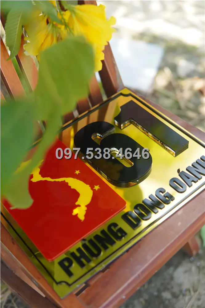 Biển Số Nhà Đẹp Hiện Đại tại Cẩm Phả (Quảng Ninh) Kích Thước 30x20, Số Nổi 8mm, Chữ Nổi 2mm, Chất Liệu Mica, Alu , Mực Uv, Làm Theo Yêu Cầu, Miễn Phí Thiết Kế Và Miễn Phí Vận Chuyển Tận Nhà 1 Biển Số Nhà Đẹp Hiện Đại tại Cẩm Phả (Quảng Ninh) Kích Thước 30x20, Số Nổi 8mm, Chữ Nổi 2mm, Chất Liệu Mica, Alu , Mực Uv, Làm Theo Yêu Cầu, Miễn Phí Thiết Kế Và Miễn Phí Vận Chuyển Tận Nhà