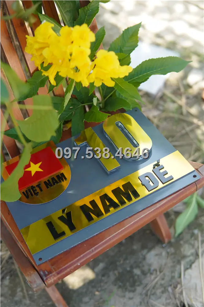 Biển Số Nhà Đẹp Hiện Đại tại Cam Ranh (Khánh Hòa) Kích Thước 30x20, Số Nổi 8mm, Chữ Nổi 2mm, Chất Liệu Mica, Alu , Mực Uv, Làm Theo Yêu Cầu, Miễn Phí Thiết Kế Và Miễn Phí Vận Chuyển Tận Nhà 12 Biển Số Nhà Đẹp Hiện Đại tại Cam Ranh (Khánh Hòa) Kích Thước 30x20, Số Nổi 8mm, Chữ Nổi 2mm, Chất Liệu Mica, Alu , Mực Uv, Làm Theo Yêu Cầu, Miễn Phí Thiết Kế Và Miễn Phí Vận Chuyển Tận Nhà - Ảnh 12
