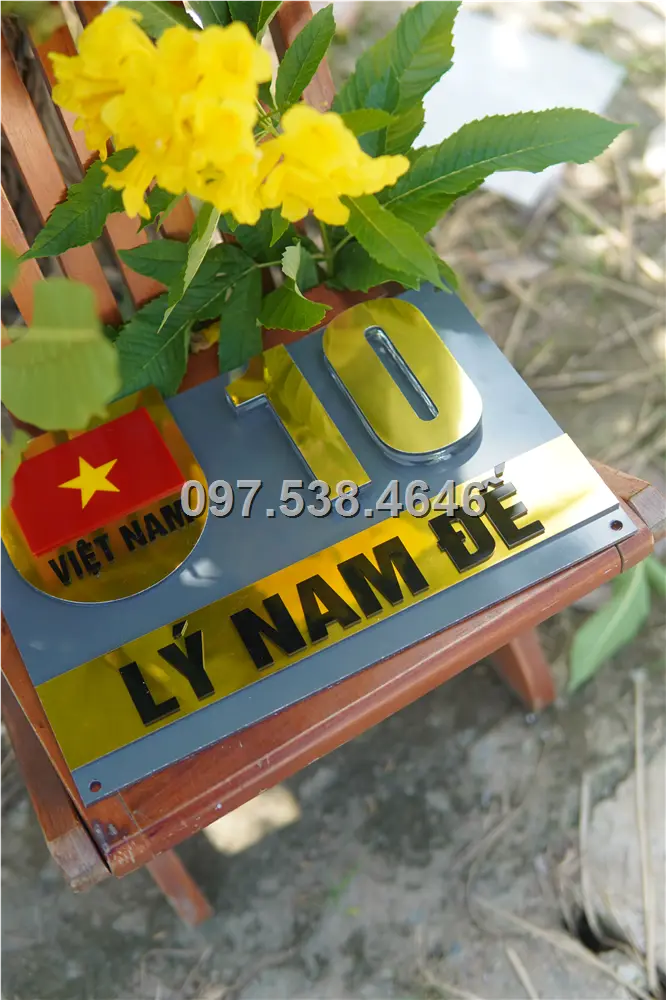 Biển Số Nhà Đẹp Hiện Đại tại Cam Ranh (Khánh Hòa) Kích Thước 30x20, Số Nổi 8mm, Chữ Nổi 2mm, Chất Liệu Mica, Alu , Mực Uv, Làm Theo Yêu Cầu, Miễn Phí Thiết Kế Và Miễn Phí Vận Chuyển Tận Nhà 8 Biển Số Nhà Đẹp Hiện Đại tại Cam Ranh (Khánh Hòa) Kích Thước 30x20, Số Nổi 8mm, Chữ Nổi 2mm, Chất Liệu Mica, Alu , Mực Uv, Làm Theo Yêu Cầu, Miễn Phí Thiết Kế Và Miễn Phí Vận Chuyển Tận Nhà - Ảnh 8