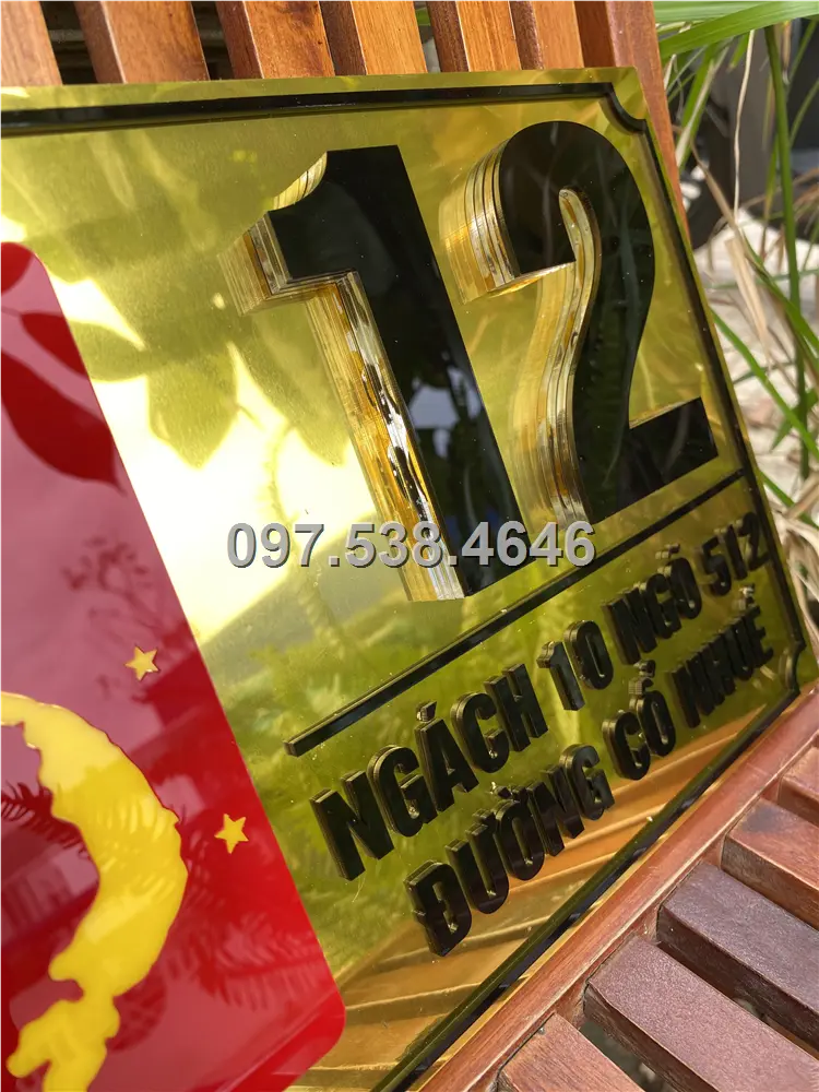 Biển Số Nhà Đẹp Hiện Đại tại Chí Linh (Hải Dương) Kích Thước 30x20, Số Nổi 8mm, Chữ Nổi 2mm, Chất Liệu Mica, Alu , Mực Uv, Làm Theo Yêu Cầu, Miễn Phí Thiết Kế Và Miễn Phí Vận Chuyển Tận Nhà 6 Biển Số Nhà Đẹp Hiện Đại tại Chí Linh (Hải Dương) Kích Thước 30x20, Số Nổi 8mm, Chữ Nổi 2mm, Chất Liệu Mica, Alu , Mực Uv, Làm Theo Yêu Cầu, Miễn Phí Thiết Kế Và Miễn Phí Vận Chuyển Tận Nhà - Ảnh 6