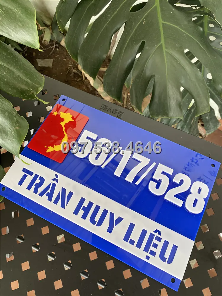 Biển Số Nhà Đẹp Hiện Đại tại Chí Linh (Hải Dương) Kích Thước 30x20, Số Nổi 8mm, Chữ Nổi 2mm, Chất Liệu Mica, Alu , Mực Uv, Làm Theo Yêu Cầu, Miễn Phí Thiết Kế Và Miễn Phí Vận Chuyển Tận Nhà 10 Biển Số Nhà Đẹp Hiện Đại tại Chí Linh (Hải Dương) Kích Thước 30x20, Số Nổi 8mm, Chữ Nổi 2mm, Chất Liệu Mica, Alu , Mực Uv, Làm Theo Yêu Cầu, Miễn Phí Thiết Kế Và Miễn Phí Vận Chuyển Tận Nhà - Ảnh 10