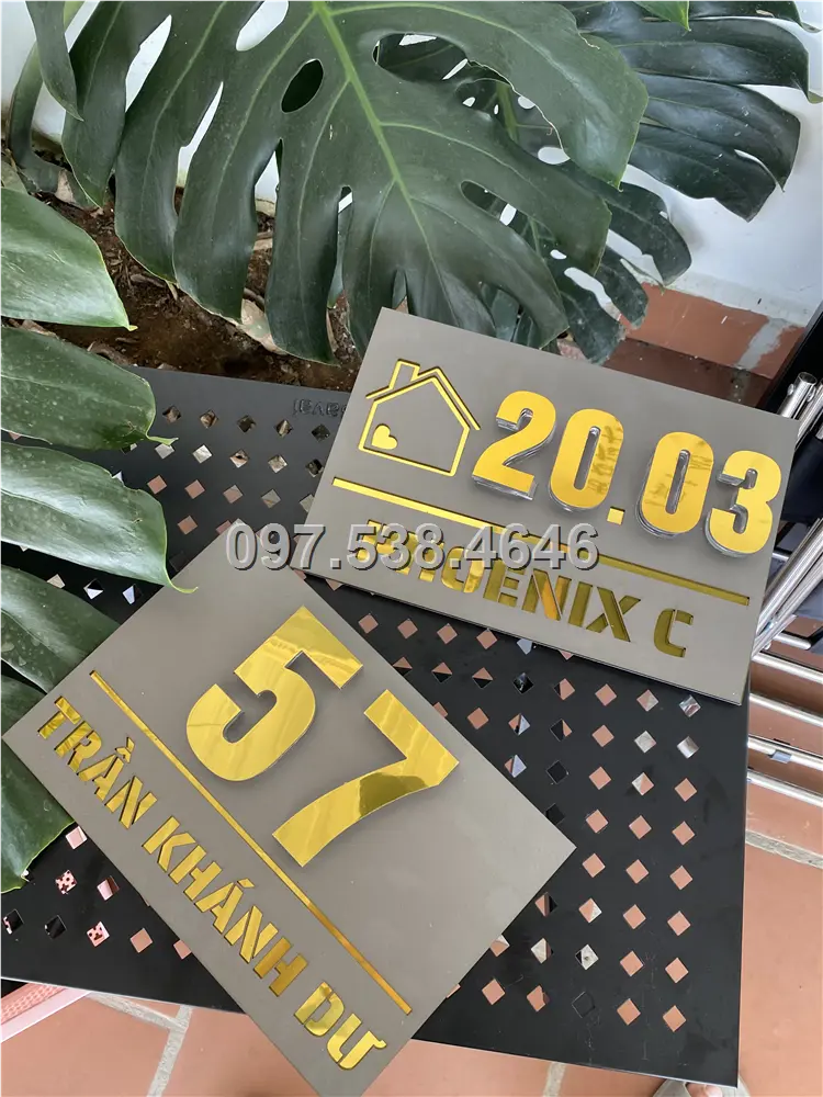 Biển Số Nhà Đẹp Hiện Đại tại Chí Linh (Hải Dương) Kích Thước 30x20, Số Nổi 8mm, Chữ Nổi 2mm, Chất Liệu Mica, Alu , Mực Uv, Làm Theo Yêu Cầu, Miễn Phí Thiết Kế Và Miễn Phí Vận Chuyển Tận Nhà 8 Biển Số Nhà Đẹp Hiện Đại tại Chí Linh (Hải Dương) Kích Thước 30x20, Số Nổi 8mm, Chữ Nổi 2mm, Chất Liệu Mica, Alu , Mực Uv, Làm Theo Yêu Cầu, Miễn Phí Thiết Kế Và Miễn Phí Vận Chuyển Tận Nhà - Ảnh 8