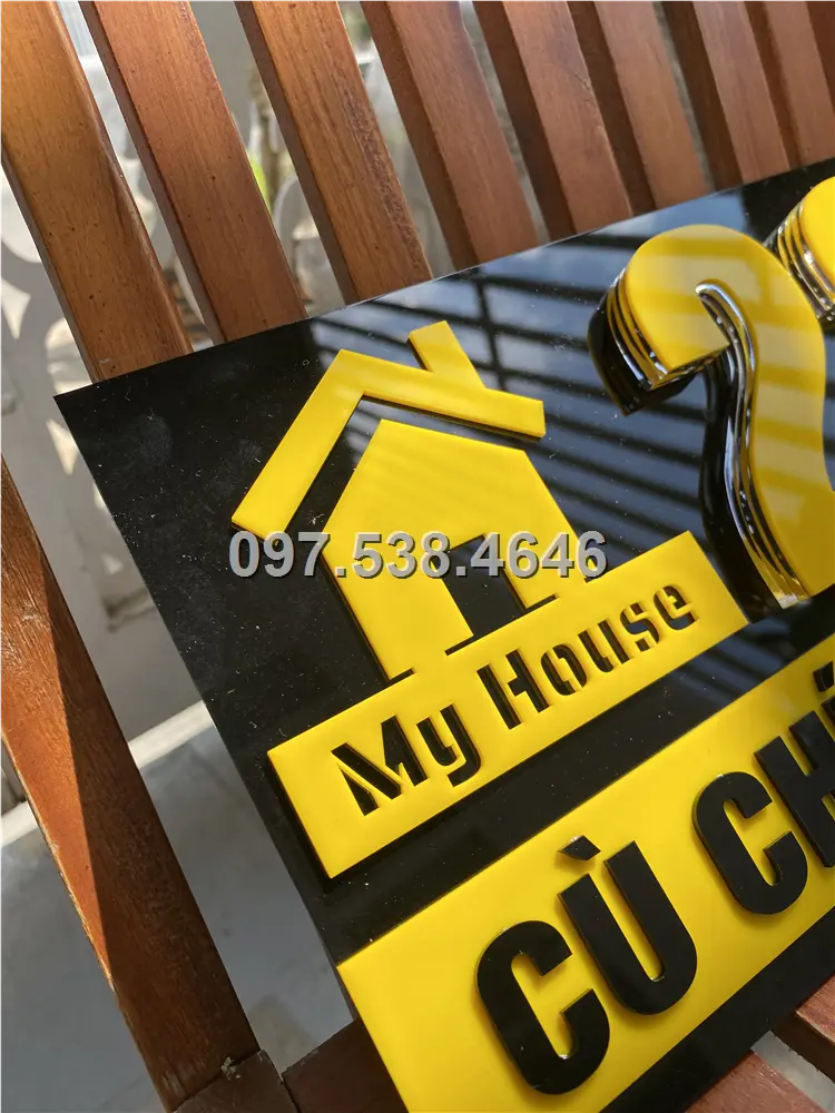Biển Số Nhà Đẹp Hiện Đại tại Dĩ An Bình Dương Kích Thước 30x20, Số Nổi 8mm, Chữ Nổi 2mm, Chất Liệu Mica, Alu , Mực Uv, Làm Theo Yêu Cầu, Miễn Phí Thiết Kế Và Miễn Phí Vận Chuyển Tận Nhà 5 Biển Số Nhà Đẹp Hiện Đại tại Dĩ An Bình Dương Kích Thước 30x20, Số Nổi 8mm, Chữ Nổi 2mm, Chất Liệu Mica, Alu , Mực Uv, Làm Theo Yêu Cầu, Miễn Phí Thiết Kế Và Miễn Phí Vận Chuyển Tận Nhà - Ảnh 5