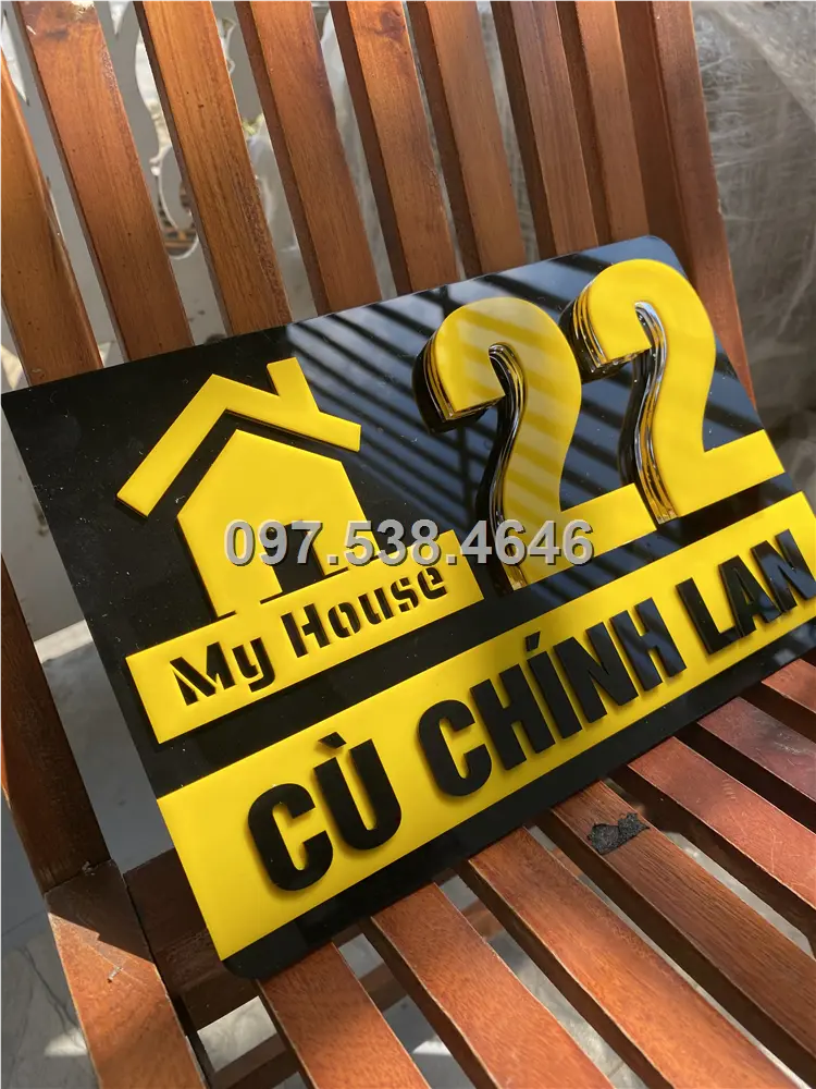 Biển Số Nhà Đẹp Hiện Đại tại Dĩ An Bình Dương Kích Thước 30x20, Số Nổi 8mm, Chữ Nổi 2mm, Chất Liệu Mica, Alu , Mực Uv, Làm Theo Yêu Cầu, Miễn Phí Thiết Kế Và Miễn Phí Vận Chuyển Tận Nhà 1 Biển Số Nhà Đẹp Hiện Đại tại Dĩ An Bình Dương Kích Thước 30x20, Số Nổi 8mm, Chữ Nổi 2mm, Chất Liệu Mica, Alu , Mực Uv, Làm Theo Yêu Cầu, Miễn Phí Thiết Kế Và Miễn Phí Vận Chuyển Tận Nhà