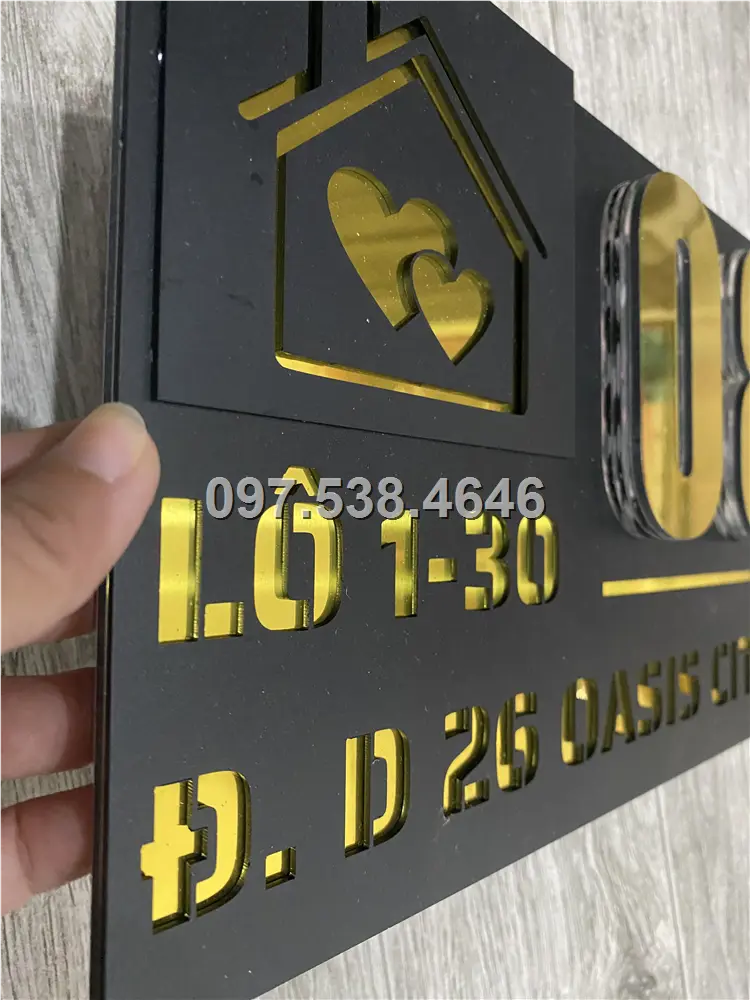 Biển Số Nhà Đẹp Hiện Đại tại Đông Hà (Quảng Trị) Kích Thước 30x20, Số Nổi 8mm, Chữ Nổi 2mm, Chất Liệu Mica, Alu , Mực Uv, Làm Theo Yêu Cầu, Miễn Phí Thiết Kế Và Miễn Phí Vận Chuyển Tận Nhà 5 Biển Số Nhà Đẹp Hiện Đại tại Đông Hà (Quảng Trị) Kích Thước 30x20, Số Nổi 8mm, Chữ Nổi 2mm, Chất Liệu Mica, Alu , Mực Uv, Làm Theo Yêu Cầu, Miễn Phí Thiết Kế Và Miễn Phí Vận Chuyển Tận Nhà - Ảnh 5
