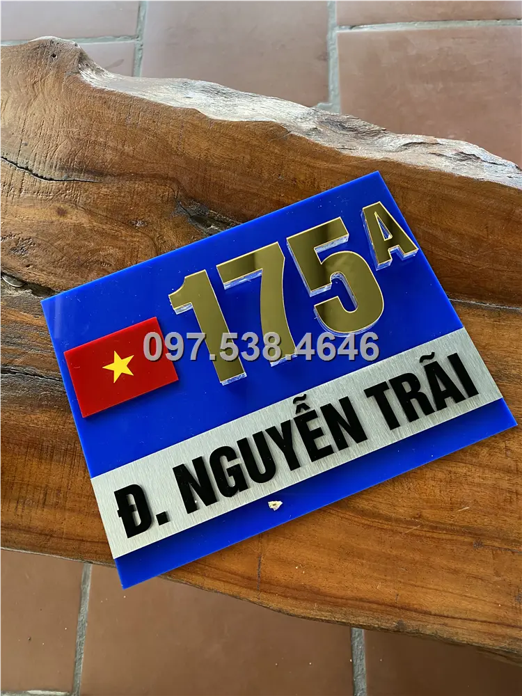 Biển Số Nhà Đẹp Hiện Đại tại Đồng Xoài (Bình Phước) , Kích Thước 30x20, Số Nổi 8mm, Chữ Nổi 2mm, Chất Liệu Mica, Alu , Mực Uv, Làm Theo Yêu Cầu, Miễn Phí Thiết Kế Và Miễn Phí Vận Chuyển Tận Nhà 10 Biển Số Nhà Đẹp Hiện Đại tại Đồng Xoài (Bình Phước) , Kích Thước 30x20, Số Nổi 8mm, Chữ Nổi 2mm, Chất Liệu Mica, Alu , Mực Uv, Làm Theo Yêu Cầu, Miễn Phí Thiết Kế Và Miễn Phí Vận Chuyển Tận Nhà - Ảnh 10