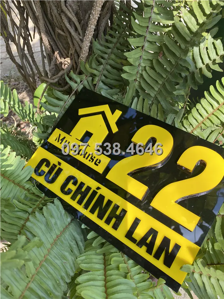 Biển Số Nhà Đẹp Hiện Đại tại Đồng Xoài (Bình Phước) , Kích Thước 30x20, Số Nổi 8mm, Chữ Nổi 2mm, Chất Liệu Mica, Alu , Mực Uv, Làm Theo Yêu Cầu, Miễn Phí Thiết Kế Và Miễn Phí Vận Chuyển Tận Nhà 7 Biển Số Nhà Đẹp Hiện Đại tại Đồng Xoài (Bình Phước) , Kích Thước 30x20, Số Nổi 8mm, Chữ Nổi 2mm, Chất Liệu Mica, Alu , Mực Uv, Làm Theo Yêu Cầu, Miễn Phí Thiết Kế Và Miễn Phí Vận Chuyển Tận Nhà - Ảnh 7
